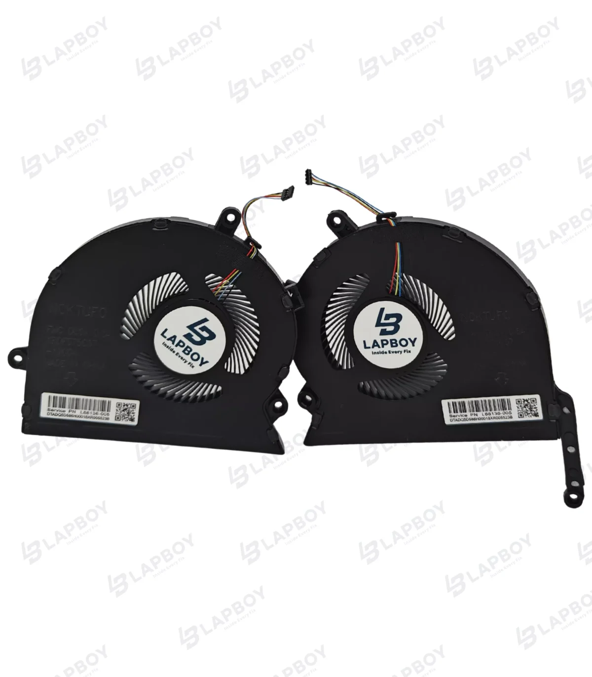 HP 15-EB LAPTOP CPU COOLING FAN PAIR (LEFT + RIGHT) - Image 3